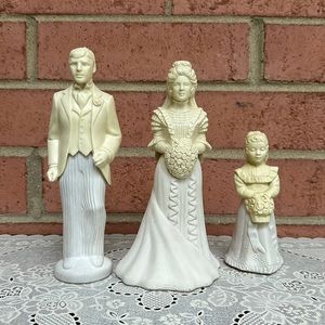 AVON Cologne Decanter Collection w/ PARFUM 3 pc: Bridal Moments, Groom & Maiden